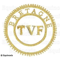 Badge / Macaron GLNF – Grande tenue provinciale – TVF – Bretagne – Brodé main
